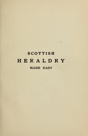 Scottish heraldry made easy by Johnston, George Harvey