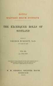 Cover of: Rotuli scaccarii regum Scotorum = by Great Britain. Public Record Office