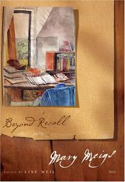 Cover of: Beyond Recall