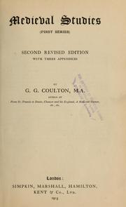 Cover of: Medieval studies by Coulton, G. G.