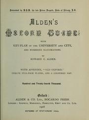 Cover of: Alden's Oxford guide: with key-plan of the university and city, and numerous illustrations