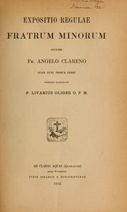 Cover of: Expositio regulae Fratrum Minorum