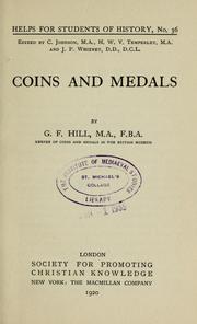Cover of: Coins and medals | Hill, George Francis Sir