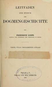 Cover of: Leitfaden zum Studium der Dogmengeschichte