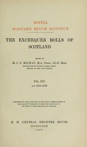 Cover of: Rotuli scaccarii regum Scotorum =: The Exchequer rolls of Scotland
