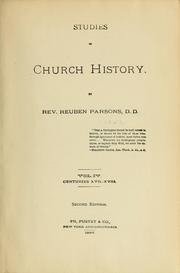 Cover of: Studies in church history