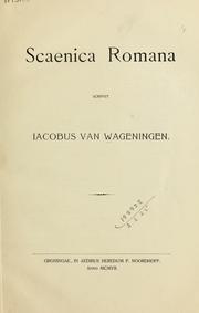 Cover of: Scaenica romana