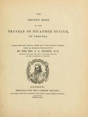 Cover of: The second book of the travels of Nicander Nucius of Corcyra