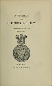 Cover of: Pedes finium Ebor. regnante Johanne A. D. MCXCIX-A.D. MCCXIV by Yorkshire (England)