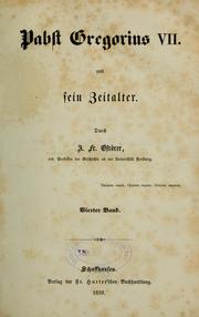 Cover of: Pabst Gregorius VII und sein Zeitalter