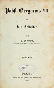 Cover of: Pabst Gregorius VII und sein Zeitalter