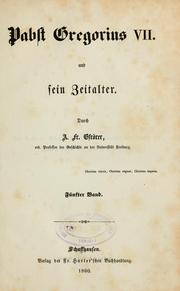 Cover of: Pabst Gregorius VII und sein Zeitalter