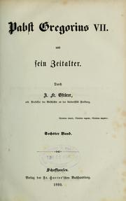 Cover of: Pabst Gregorius VII und sein Zeitalter