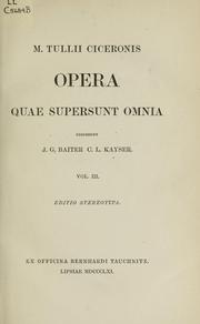 Cover of: Opera quae supersunt omnia