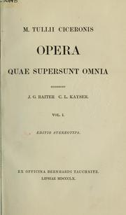 Cover of: Opera quae supersunt omnia