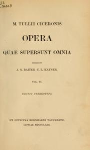 Cover of: Opera quae supersunt omnia