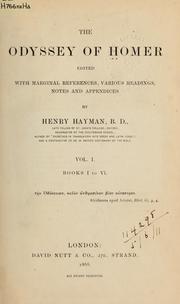 Cover of: The Odyssey of Homer by Όμηρος, Όμηρος