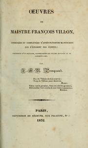 Cover of: Oeuvres: Corrigées et complétées d'après plusieurs manuscrits qui n'étoient pas connus, précédées d'un mémoire, accompagnées de leçons diverses et de commentaires par J.H.R. Prompsault