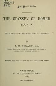 Cover of: The Odyssey, Book X by Όμηρος (Homer)