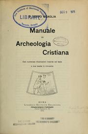 Cover of: Manuale di archeologia cristiana