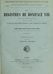 Cover of: Les registres de Boniface VIII by Boniface VIII Pope