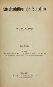 Cover of: Kirchenhistorische Schriften