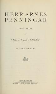 Cover of: Herr Arnes penniger: berättelse