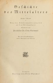 Cover of: Geschichte des Mittelalters