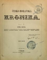 Cover of: Česko-moravská kronika