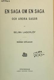Cover of: En saga om en saga: och andra sagor