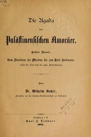 Cover of: Die Agada der palästinensischen Amoräer