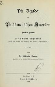 Cover of: Die Agada der palästinensischen Amoräer