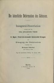 Cover of: Die künstliche Deformation des Gebisses by Hermann Schröder