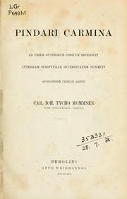 Cover of: Carmina: ad fidem optimorum codicum recensuit integram scripturae diversitatem subiecit