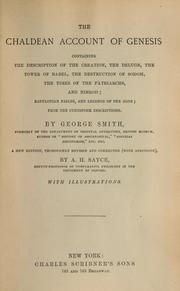 Cover of: The Chaldean account of Genesis by George Smith