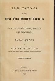 Cover of: The Canons of the first four general councils of Nicaea ...