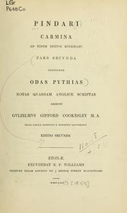 Cover of: Carmina, ad fidem textus Böckhiani