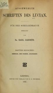 Cover of: Ausgewählte Schriften