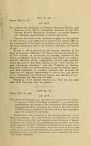 Cover of: School laws enacted by the General assembly of Louisiana