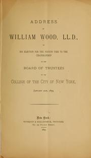 Address of William Wood, LL by Wood, William LL. D.