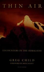 Cover of: Thin air: encounters in the Himalayas