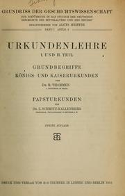 Cover of: Urkundenlehre