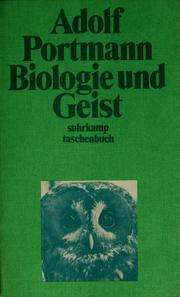 Cover of: Biologie und Geist