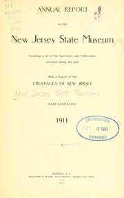 Annual report of the New Jersey State Museum, 1911 by New Jersey State Museum