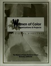 Cover of: Women of color: organizations & projects