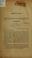Cover of: Objections to a re-organization of the University considered
