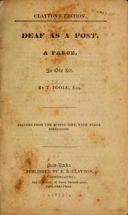 Cover of: Deaf as a post by John Poole