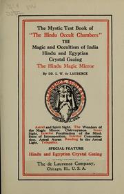 Cover of: The mystic test book of "The Hindu occult chambers" by L. W. De Laurence