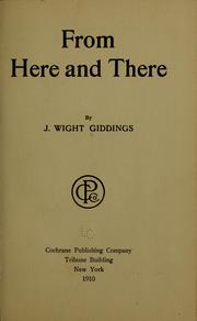 Cover of: From here and there