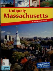Cover of: Uniquely Massachusetts